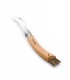 espositore da 12 ColtellI ChiudibilI e TascabilI OPINEL da funghi con manico in Legno DI FAGGIO Lama in acciaio inox misura n°8