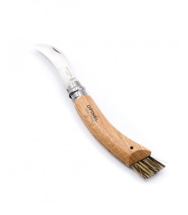 espositore da 12 ColtellI ChiudibilI e TascabilI OPINEL da funghi con manico in Legno DI FAGGIO Lama in acciaio inox misura n°8