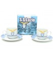 Tazzina DA CAFFE' S.S. LAZIO IN CERAMICA CONFEZIONATA IN SCATOLA DA REGALO