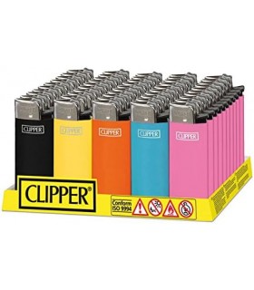 Accendino Clipper Micro solid b22 da 50 pz. assortiti in 5 colori