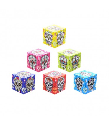 Atomic Metal Grinder Ø 58 mm in 4 parti Cube Skull COLORI ASSORTITI