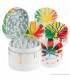Atomic Metal Grinder Ø 50 mm in 4 parti white leaf  conf.12pz COLORI ASSORTITI