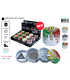 Atomic Metal Grinder Ø 50 mm in 4 parti white leaf  conf.12pz COLORI ASSORTITI