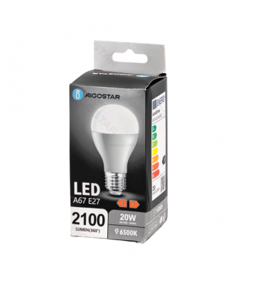 Lampadina a LED AIGOSTAR Luce fredda PASSO E27 Potenza 20Watt 6500K RESA 131W