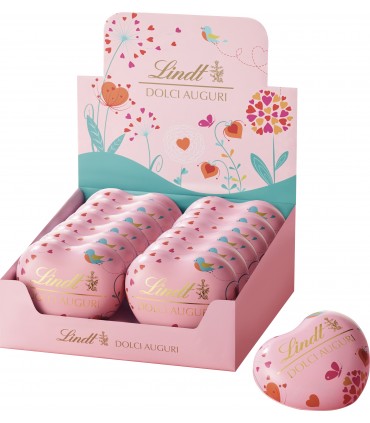 CUORE IN LATTA FESTA DELLA MAMMA LINDT LINDOR da 69G CON. 12 PZ.