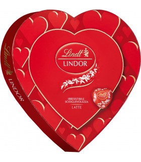 SCATOLA REGALO san valentino CUORE LINDOR LINDT AL LATTE DA 96g
