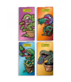 Cartina Clipper LUNGA KSS PREMIUM CARNIVOROUS PLANT+ FILTRI IN CARTA conf.12 libretti da 32 cartine + 32 filtri CON 4 GRAFICHe
