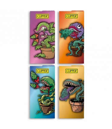 Cartina Clipper LUNGA KSS PREMIUM CARNIVOROUS PLANT+ FILTRI IN CARTA conf.12 libretti da 32 cartine + 32 filtri CON 4 GRAFICHe