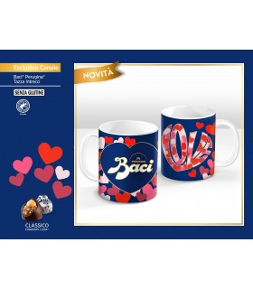 BACI PERUGINA INTRECCI Tazza in ceramica CON BACI PERUGINA ALL'INTERNO 50G.