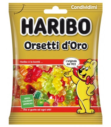 BUSTINA ORSETTI D'ORO HARIBO 80 GR