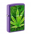 ZIPPO CANNABIS DESIGN CON PLACCA IN RILIEVO