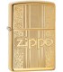 ZIPPO AND PATTERN DESIGN GOLD