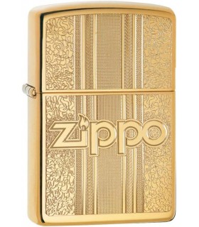 ZIPPO AND PATTERN DESIGN GOLD