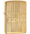 ZIPPO AND PATTERN DESIGN GOLD