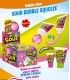 SOUR BUBBLE gum SQUEEZE GOMMA DA MASTICARE ACIDA IN TUBETTO SPREMI E GUSTA  30GR CONF. 24 PZ.