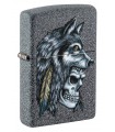 ZIPPO WOLF SKULL FEATHER