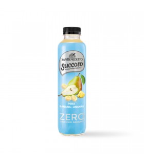 BEVANDA SUCCO DI FRUTTA SUCCOSO SAN BENEDETTO ZERO ZUCCHERI AGGIUNTI PERA BANANA E ANANAS BOTTIGLIA IN PET DA 400ML CONF.DA 6PZ