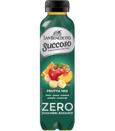 BEVANDA SUCCO DI FRUTTA SUCCOSO SAN BENEDETTO ZERO ZUCCHERI AGGIUNTI FRUTTI MIX  BOTTIGLIA IN PET DA 400ML CONF.DA 6PZ