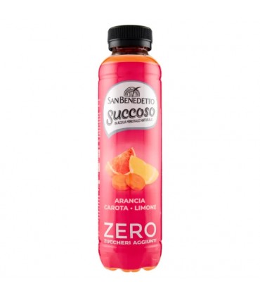 BEVANDA SUCCO DI FRUTTA SUCCOSO SAN BENEDETTO ZERO ZUCCHERI AGGIUNTI ACE BOTTIGLIA IN PET DA 400ML CONF.DA 6PZ
