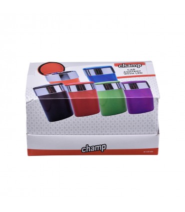 Posacenere da Auto Champ colorato in Plastica Expo da 6 pz. colori assortiti