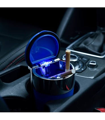 Posacenere da Auto Champ colorato in Plastica Expo da 6 pz. colori assortiti