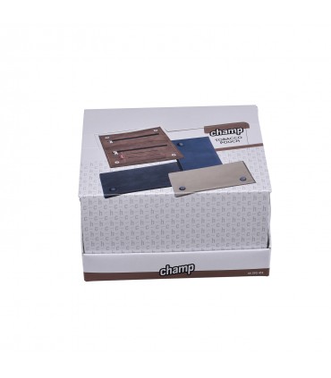 busta Portatabacco Champ in simipelle TOBACCO FRENCH P Expo da 12 pz. assortito con 4 colori