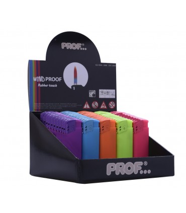 Accendino Elettronico Prof Flamy conf. 50 pz. assortito con 5 fantasie