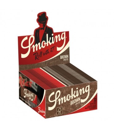 Cartina Smoking lunga Brown conf. da 50 pz.