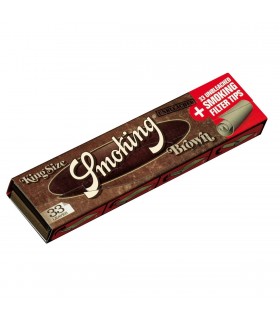 Cartina Smoking Brown KS Lunga + Filtri conf. da 24 pz.