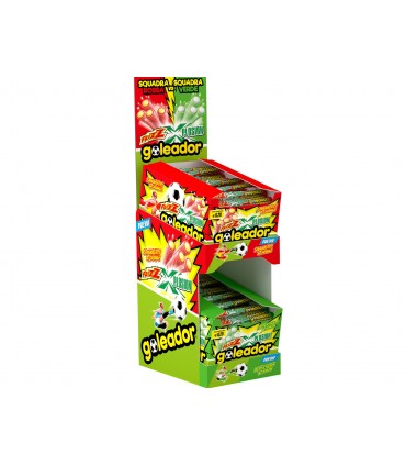 EXPO DA BANCO GOLEADOR FRIZZ XPLOSION CARAMELLA RIPIENA FRAGOLA E ARANCIA E CILIEGIA E LIMONE CONF.360PZ