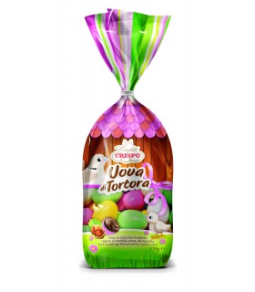 BUSTINA CRISPO UOVA DI TORTORA CONFETTATE AL CIOCCOLATO fondente 150G