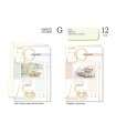 Biglietto CROMO ANNIVERSARIO 50 ANNI CON RILIEVO E INTERNO A COLORI CONF. 12 PZ. ASSORTITI