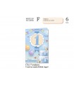 Biglietto CROMO COMPLEANNO LUI 1 ANNO CON INTERNO A COLORI CONF. 6 PZ.