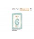 Biglietto CROMO COMPLEANNO BAMBINI 6 ANNI CON GLITTER E INTERNO A COLORI CONF. 6 PZ.