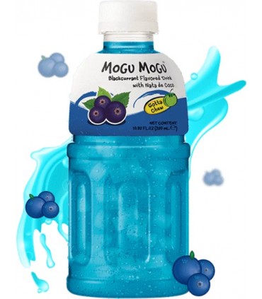 BEVANDA MOGU MOGU AL GUSTO RIBES NERO E NATA DE COCCO CON PEZZI DI FRUTTA  BOTTIGLIA DA 320ML CONF. 6  PZ.SCADENZA (31/05/2026)