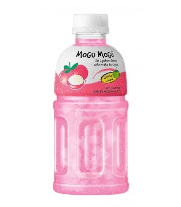 BEVANDA MOGU MOGU AL GUSTO Litchi E NATA DE COCCO CON PEZZI DI FRUTTA  BOTTIGLIA DA 320ML CONF. 6 PZ. SCADENZA (06/05/2026)