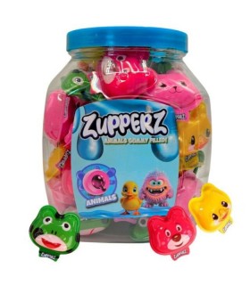 CARAMELLE GOMMOSE ZUPPERZ ANIMAL RIPIENE DI GEL ALLA FRAGOLA CONFEZIONATE SINGOLARMENTE EXPO. 50 PZ. DA 18 GR.
