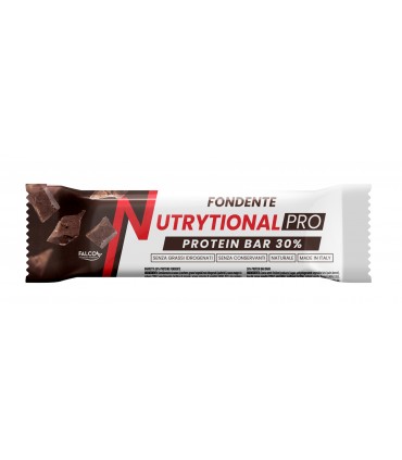 BARRETTA PROTEICA NUTRYTIONAL PRO fondente 30% PROTEINE senza grassi idrogenati 40G CONF. 24 PZ.