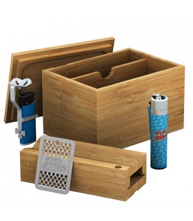 Pop Filters popboy box multifunzione scatola in bamboo + accessori e porta telefono