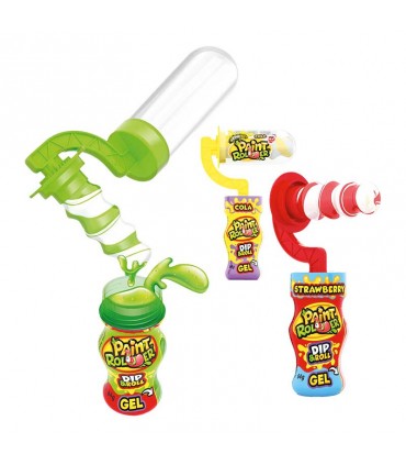 CARAMELLA A FORMA DI RULLO PER DIPINGERE 64G CONF. 12 PZ. ASSORTITI