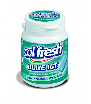 CHEWING GUM COLFRESH blue ice S/Z BARATTOLI DA 50GR. CONF. 8 PZ.