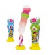 SOUR BRAIN POWDER LECCA LECCA CON DISPENSER PER CARAMELLE ACIDE IN POLVERE DA 8GR CONF. 12 PZ.