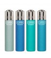 Accendino Clipper Large METALLIC AQUA conf. 48 pz. assortito con 4 COLORI