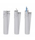 Accendino Clipper Large in Metallo JET FLAME SILVER Expo da 12 pz. ASSORTITI