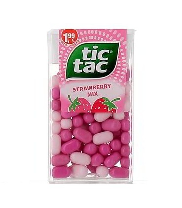 TIC TAC STRAWBERRY SENZA ZUCCHERO ASTUCCIO CONF.24PZ X 18GR