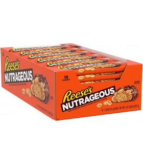 BARRETTA REESE'S NUTRAGEOUS CIOCCOLATO AL LATTE E BURRO D'ARACHIDI 47g CONF. 18 PZ.