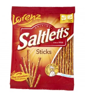 Lorenz Saltletts Sticks Salatini dorati e croccanti, arricchiti con sale marino bustina da 40gr conf.30pz