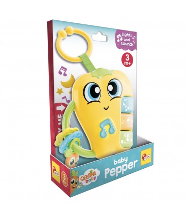 CAROTINA BABY PEPPER CON SUONI E ALLEGRE MELODIE SONAGLIO ELETTRICO CON PILE INCLUSE +3M LISCIANI GIOCHI