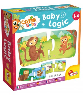 CAROTINA BABY LOGIC ASSOCIA I CUCCIOLI ALLE MAMME 1-4  LISCIANI GIOCHI