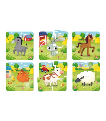 CAROTINA BABY PUZZLE LA FATTORIA 1-4 LISCIANI GIOCHI